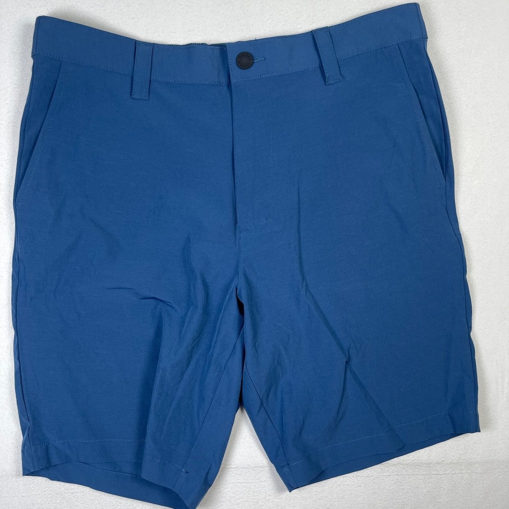 Banana Republic Chino Shorts Men's 34 Blue Stretch‎ Slash Pockets Mid-Rise Golf